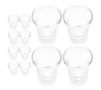 24pcs Glass Communion Chalices Set 10ml Mini Holy Communion Cups Suitable for Standard Church Trays Religious Ceremony Wine and Liqueur Drinking Glasses