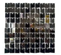 24pcs Glimmering Responsive Decoration Panels Reflective Wall Tiles For Party Stage Event Photo Area Wind Activated Glittering Wall Decoration
