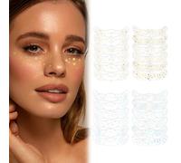 24PCS Glitter Freckles Face Tattoo, Waterproof Sparkle Freckles Stickers, Long-Lasting Festival Makeup for Women & Kids,Face Jewels for Women