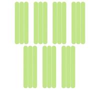 24PCS Glow Dark Reflective Tapes, 2X20cm Luminous Anti-slip Strips Self Adhesive Waterproof Safety Warning Tapes for Staircases, Bath Floor, Bathtub, Kitchen, Swimming Pools (Fluorescent)