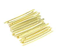 24PCS Gold Brass Standard Guitar Fret Wires, High Strength Fingerboard Fret Wire, 2.7mm Classical Electric Guitar Fret Wire for Guitar Enthusiasts and Professional