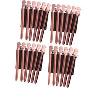 24Pcs Golden Stainless Steel Duckbill Hair Sectioning Clips Styling | Easy Opening, Secure Grip without Pulling, No Dents or Kinks, Lightweight Design for Perming and Washing Your Face