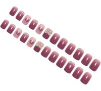 24pcs Gradient Bowknot Press Nails for Women Lightweight False Nail Tips Wedding Party Birthday Prom Use Safe Materials Stylish and Glamorous Design, Very easy to use, Parties, Safe and detachable,...