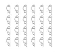 24PCS Gutter Hooks for Christmas Lights - Clear Plastic Hangers for Fairy String Lights Outdoor Decoration Weatherproof Roof for tile Clip White 5x2.3cm(White)