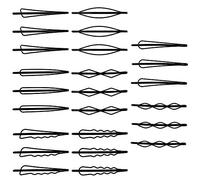 24PCS Hair Clips 8 Styles Hair Grips Hair Pins Hair Styling Accessories Minimalist Easy to Hold Hair Barrette Clips for Thick Hair Thin Hair Women Girls DIY Black