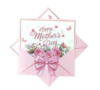 24Pcs Happy Mother's Day Napkins Disposable Paper Bulk Love You Mom Cocktail Tea Beverage Napkins Pink Letter Floral Mom Paper Tableware Set for Mother's Day Party Supplies 6.5"