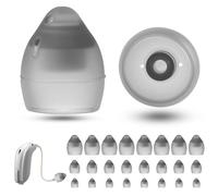 24PCS Hearing Aid Domes for Phonak Vented 4.0 Hearing Aid Replacement Tips Accessories Comfortable Silicone Ideal for Mild Hearing Loss for Small to Large Ear Sizes