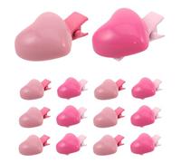 24pcs Heart Hair Clips Mini Heart Hair Clips Plastic Metal shaped Pink Rose Red Secure Grip School Activities Playtime Valentine’s Day Accessories
