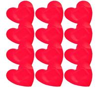 24pcs Heart Shaped Adhesive Bandages for Arms and Legs, Red PE | Lightweight Flexible Fit, Gentle on Skin, Outdoor First Aid Use, Easy to Carry, Lovely Design