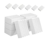 24pcs High Density Compressed Cleaning Sponge White Reusable | Kitchen and Bathroom Use, Sinks and Cups, Washable Multi-functional Scrubber Set