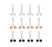 24PCS Hijab Pins Set U-Shape Pearl Scarf Clips Muslim Headscarf Brooches for Shawl Sweater Accessories (Multicolor)