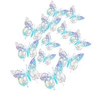24pcs Hollow-Out Butterfly Wall Stickers 3D Paper Decals | Wall Stickers Butterflies, Glitter Butterfly Wall Stickers, Indoor Wall Ornaments
