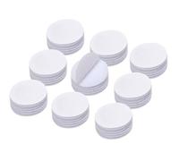 24Pcs Hook and Loop Coin Dots, Super Sticky Back Coins, Self Adhesive Dots Tapes, Round Sticky Pads Super Holding Power for Carpets, Mats, Photo, Craft, DIY Projects (White, 50mm)