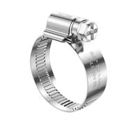 24pcs Hose Clamps 304 Stainless Steel 16-27mm Adjustable Worm Gear Metal Pipe Clamp Fuel Line Heavy Duty Tube(24pcs 40-60mm)