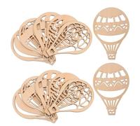 24pcs Hot Air Balloon Wooden Slices for DIY Bedroom Decoration, Blank