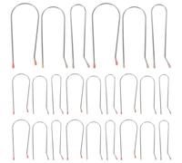 24pcs Hot Roller Clamp 304 Stainless Steel and Resin Replacement Clips