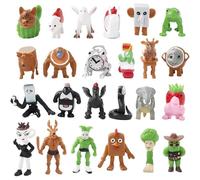 24PCS Italian Brainrot Action Figures Set,Tralalero Tralala Italian Brainrot Toys,Tung Tung Tung Sahur Figures,1.8-3.3in Funny Collectible Desk Toy for Kids & Adults Safe Gifts (Fourth Round)