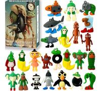 24Pcs Italian Brainrot Advent Calendar 2025, Tung Tung Tung Sahur Figure Toys 24 Day Advent Calendar, Collectible Action Figures for Fans Boys and Girls & Adults, Gifts for Halloween Christmas (A)