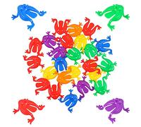 24pcs Jumping Frogs Toys Plastic Educational Party Favors for Boy Girl Vibrant Design Safe and Fun Games for Boys and Girls