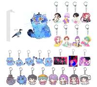 24PCS Kpop Demon Hunters Keychain, Acrylic Anime Game Ornament Pendant, Bag Charm Collectibles Gift