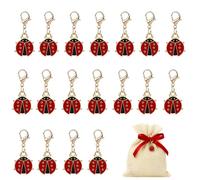 24pcs Ladybird Pendant Small Key Chain | Lucky Charm