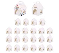 24pcs Large Dog Party Favors Boxes, White DIY Adopt a Puppy Themed Party Boxes Foldable Dog Pet Gift Stuff for Birthday Decorations Supplies & Crafts