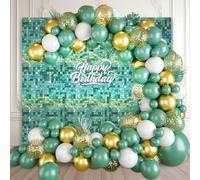 24PCS Light Green Shimmer Wall Backdrop, Laser Square Sequin Photo Backdrops Panel, Glitter Wall Background for Birthdays, Weddings, Christmas, Engagements, Disco Bachelorette Party Decor (4FTx6FT)