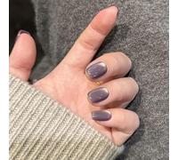 24Pcs Long-Lasting Press On Nails with Cats Eye Glossy Design - Fashionable False Nails for Daily Use, Parties, Perfect for Busy Women &