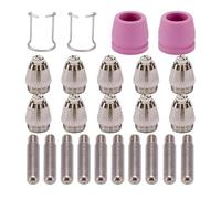 24PCS Lonized Cutter Nozzle Tip General Fit High Heat Resistance Metal Welding Torches Components for Continuous Operate Lonized Cutter Nozzle