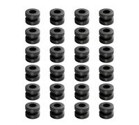 24Pcs M3 Anti Vibration Rubber Balls for F4 F7 Flight Controller, RC Silicone Damper Balls for FPV Drone Quadcopter Soft Mount Standoffs, M3x4.5mm Shock Absorption Grommets (Black)