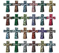 24pcs Magnetic Cross Bookmarks Gifts for Bible Study, Religious Bible Bookmarks, Cute Magnet Cross Bookmark with Inspiring Bible Verses for Bible Study Readers Teachers Students, Christian Gifts