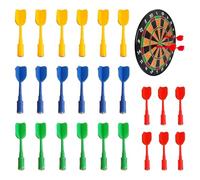 24pcs Magnetic Darts, Magnetic Darts for Kids, Safety Replacement Darts, Portable Darts Replacement Dart Replaceable Indoor Game Accessories Target Game Toys for Families Bars Game Halls