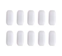 24pcs Magnetic Stirrer Bar C-type Cylindrical Ptfe White