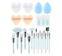 24Pcs Makeup Brushes Set Blending Sponges And Powder Puff For Women Easy Application Suitable For Salon And Home Use