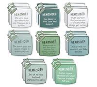 24pcs Mental Health Awareness Stickers, Paper Mental Health Reminders Encouraging Word Self-Adhesive Decor Positive Psychology Sticker Affirmation Motivational Decal for Office Scrapbook Journal