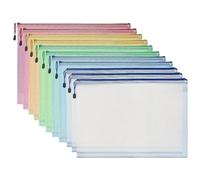 24pcs Mesh Zipper Bags Puzzle with for Classrooms, A4 Chessboard Game Storage and School Office Supplies for Office