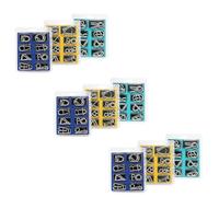 24pcs Metal Brain Teaser Puzzles, Brain Teasers Puzzle for Children, Metal Puzzles for Adults, IQ Test Toy, Iron Link Unlock Interlock Game, Educational Intelligence Toy Gift for Party Travel (3 sets)