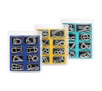 24PCS Metal Brain Teaser Puzzles Toy, Ring Educational Toys Brain Teaser, Steel IQ Games Physics Mind Metal Puzzles for Kids, Basket Stocking Stuffers for Boys Girls Adults Challenge Gifts, Party