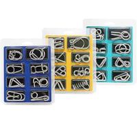 24PCS Metal Brain Teaser Puzzles Toy, Steel IQ Games Physics Mind Metal Puzzles for Kids, Basket Stocking Stuffers for Boys Girls Adults Challenge Gifts