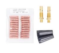 24Pcs MIG Welding Gun Kit Consumables, MIG Welding Gun Accessory Kit, 15AK Tip Nozzle Diffuser Equipment with 20 Conductive Nozzles, Compatible with FY 15AK Plasma Torch for Smooth
