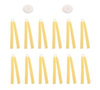 24pcs Mini Beeswax Taper Candles 20-Minute Burn Wax Meditation Candle