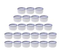 24pcs Mini Ceramic Reptile Water Dish for Spiders and Feeder Insects | Dual-use Design, Smooth Surface, Rounded Edges, Miniature Size, Suitable for Feeding Stations and Reptile Aquariums
