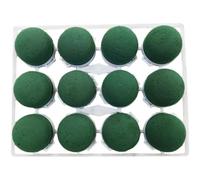 24pcs Mini Floral Foam Holder, Round Floral Foam Blocks, Red Wine Bottle Decorative Flower Mud for Table Wedding Supplies Decor