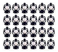 24pcs Mini Lanterns Retro Black Dollhouse Lights | Retro Miniature Design, 24pcs Pack, For Dollhouses, Crafts & Holiday Decor