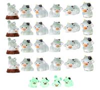 24Pcs Mini Resin Cows, Glow in the Dark Animal Figurines, Cute Tiny Cows for Indoor, Outdoor..