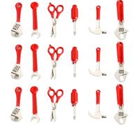 24Pcs Miniature Dollhouse Accessories, Mini Repair Tools Dollhouse Accessories, Realistic Wrench Hammer Kit Miniatures Toys for DIY Warehouse Garden Garage Decor Miniatures Playthings