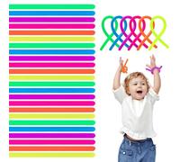 24Pcs Monkey Noodles Fidget Toys Stretchy String Fidget Toy for Kids Noodle Stress Relief Toy Anxiety Relief Sensory Strings Adhd Assorted Diy Fantasy Stress Hands Reducing Noodle Pinching