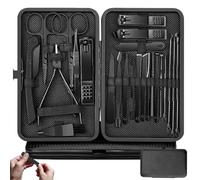 24Pcs Nail Clippers Set for Mens Grooming Kits, Mens Manicure Set for Women, Nail Scissors Stainless Steel Professional Pedicure Sets for Feet, Nail Care Tools Grooming Kit with Travel Case