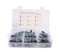 24PCS Nylon Fuel Line Connectors with Secure Locking Design for 6mm and 8mm Hose Barb Applications in Fuel Delivery Systems (8mm)