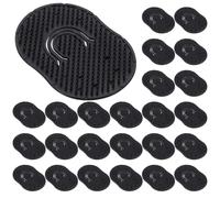 24Pcs Palm Beard Combs, Soft Pocket Combs for Men Women, Portable Palm Brush Scalp Comb, Portable Pocket Hair Brush, Scalp Massager Shampoo Comb (Black)